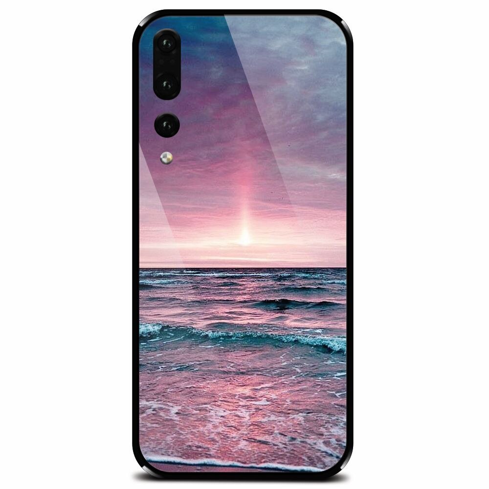 Husa din sticla securizata pentru Huawei P20 Pro, Calm Sea