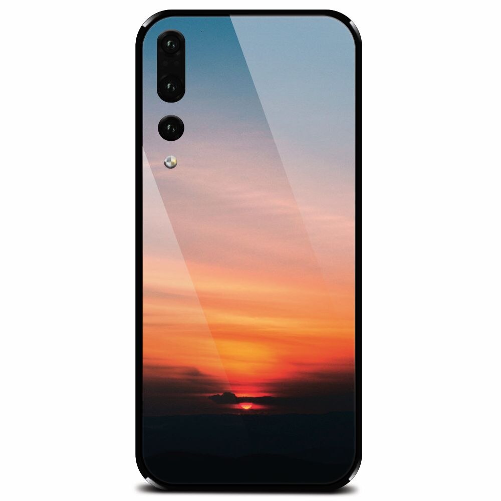 Husa din sticla securizata pentru Huawei P20 Pro, Calm Clouds