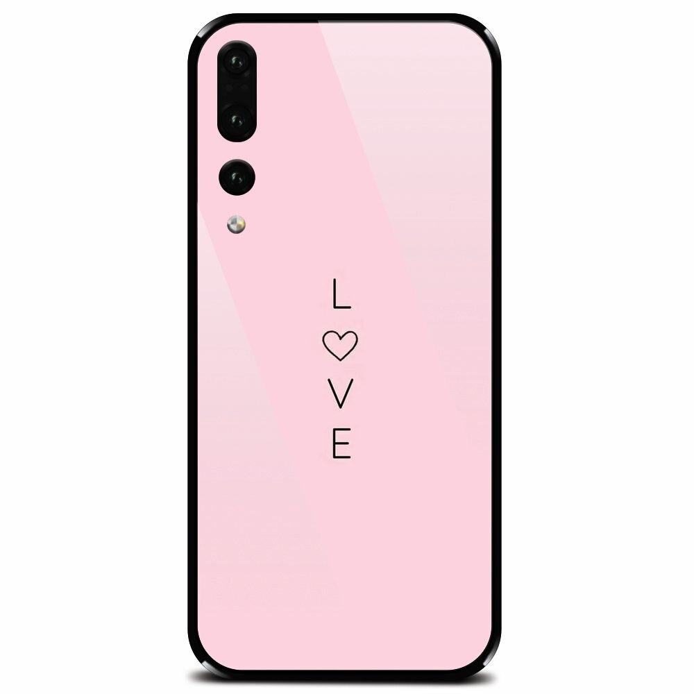 Husa din sticla securizata pentru Huawei P20 Pro, Love