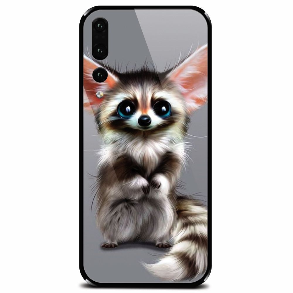 Husa din sticla securizata pentru Huawei P20 Pro, Cute Animal 001