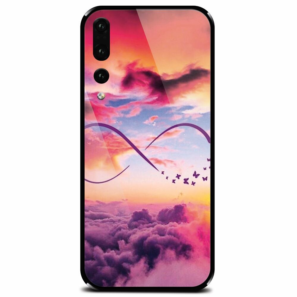 Husa din sticla securizata pentru Huawei P20 Pro, Infinit Love 101