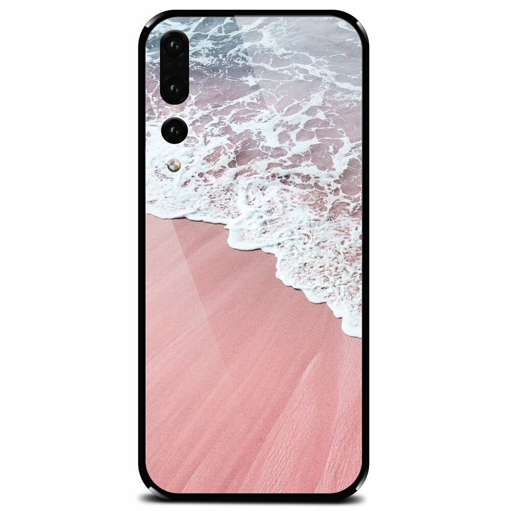 Husa din sticla securizata pentru Huawei P20 Pro, Sea Waves
