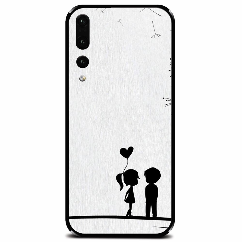 Husa din sticla securizata pentru Huawei P20 Pro, In Love