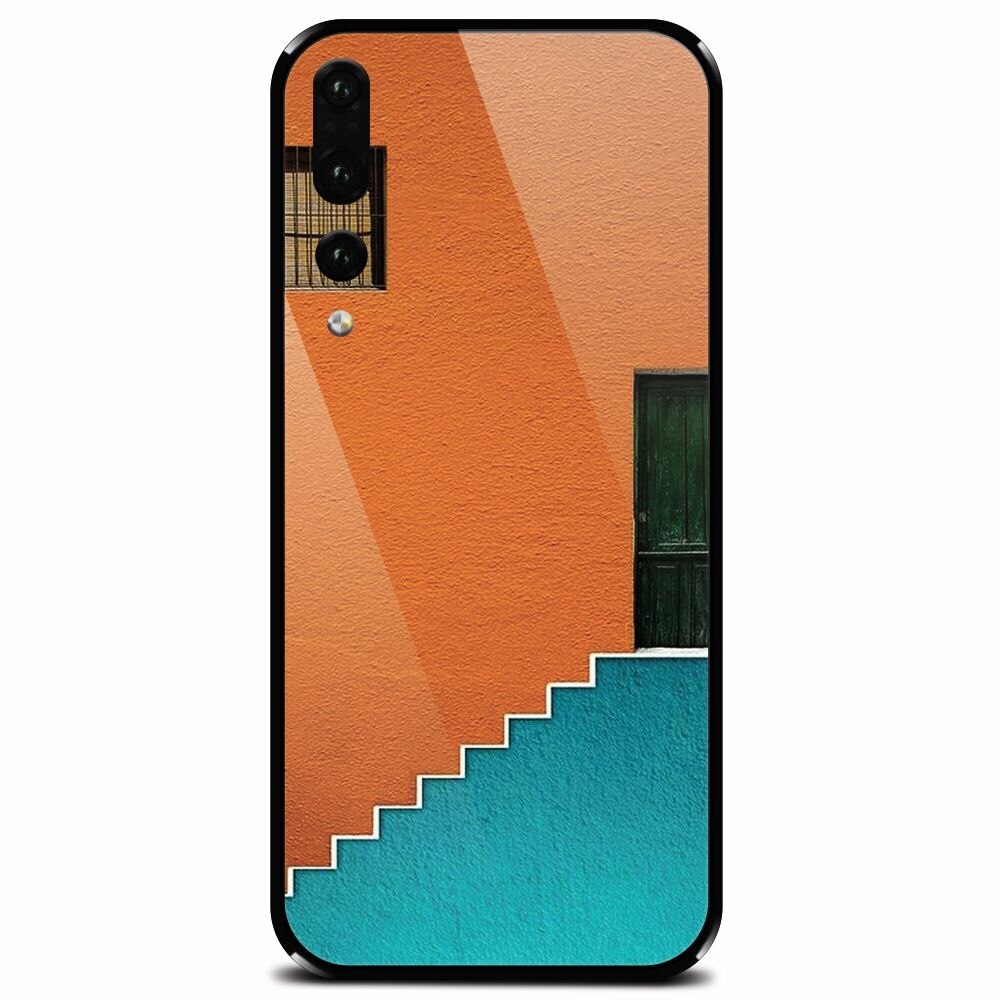 Husa din sticla securizata pentru Huawei P20 Pro, Stairs