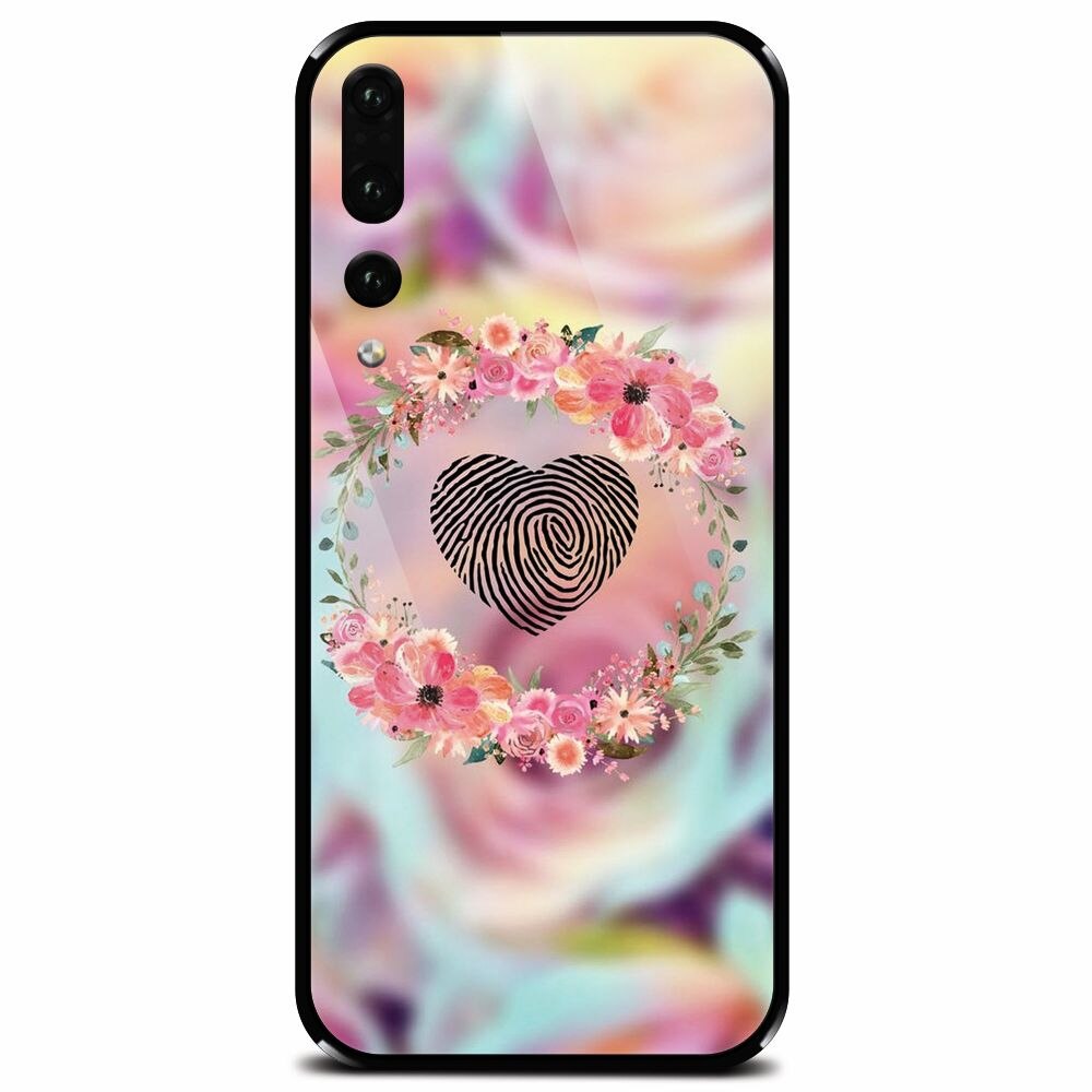 Husa din sticla securizata pentru Huawei P20 Pro, Fingerprint