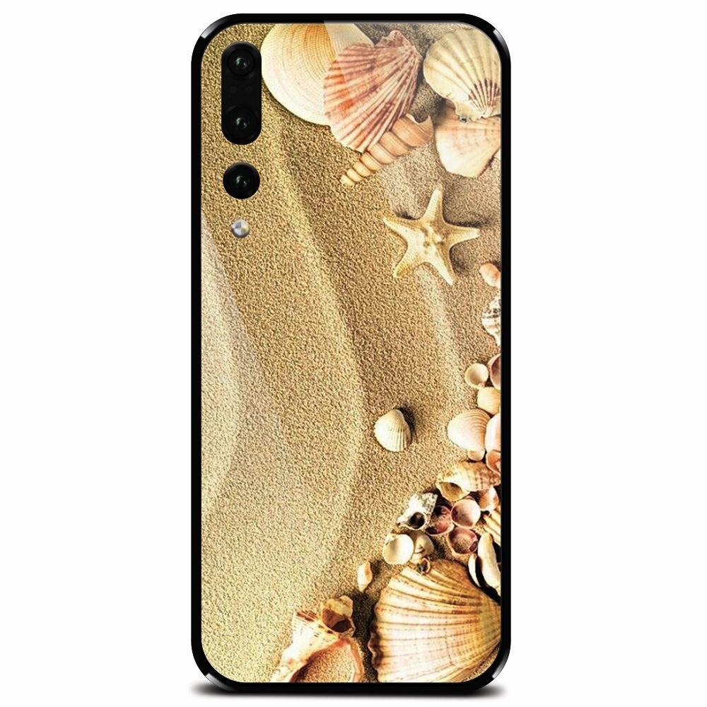 Husa din sticla securizata pentru Huawei P20 Pro, Beach Sand Gold