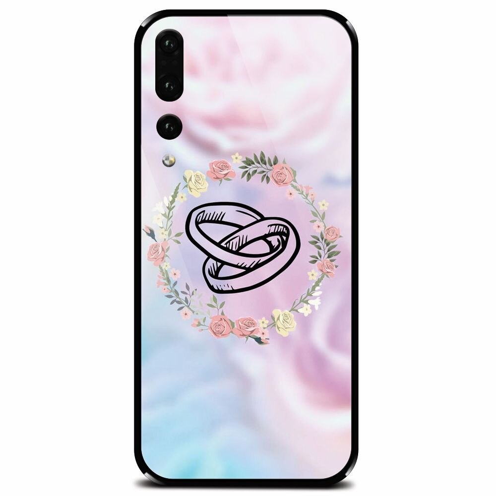 Husa din sticla securizata pentru Huawei P20 Pro, Rings