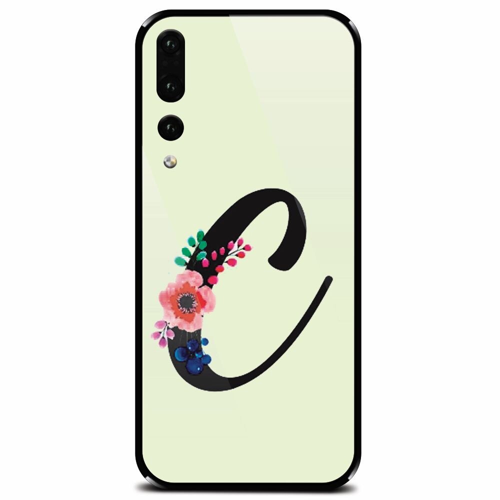 Husa din sticla securizata pentru Huawei P20 Pro, Litera C