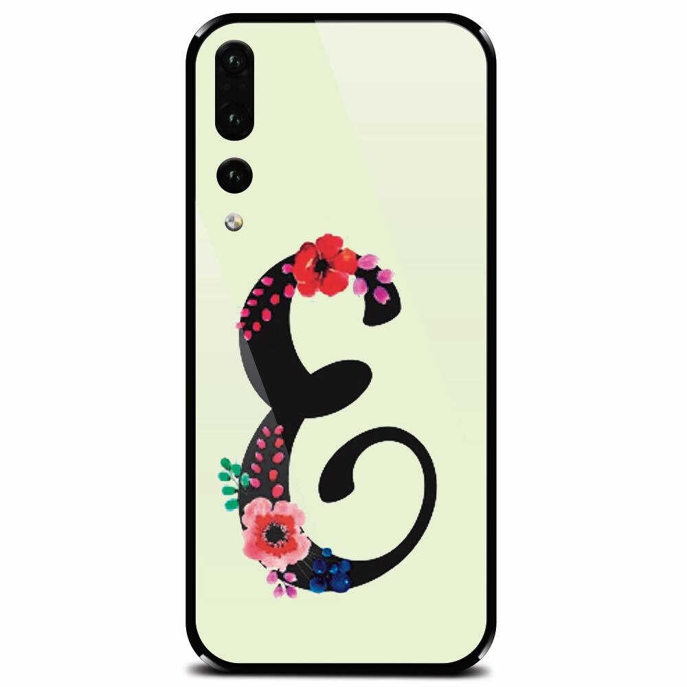 Husa din sticla securizata pentru Huawei P20 Pro, Litera E