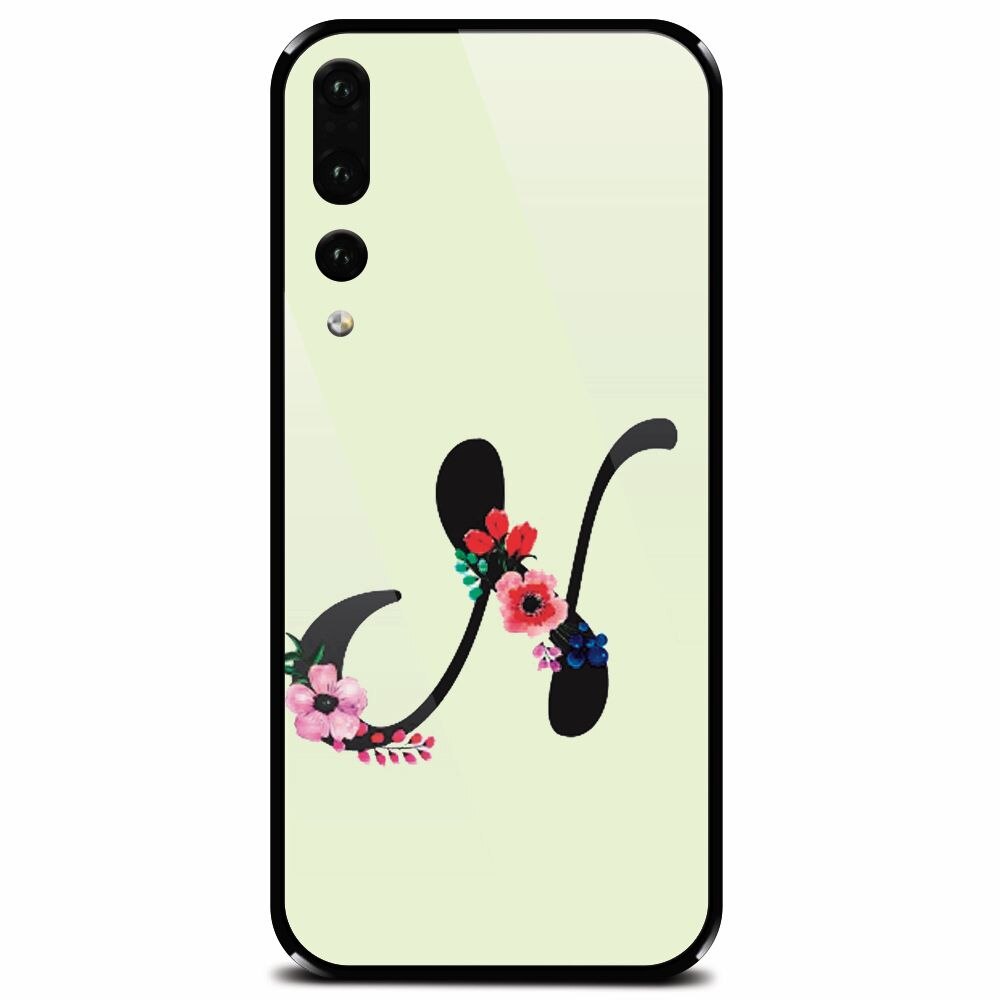 Husa din sticla securizata pentru Huawei P20 Pro, Litera N