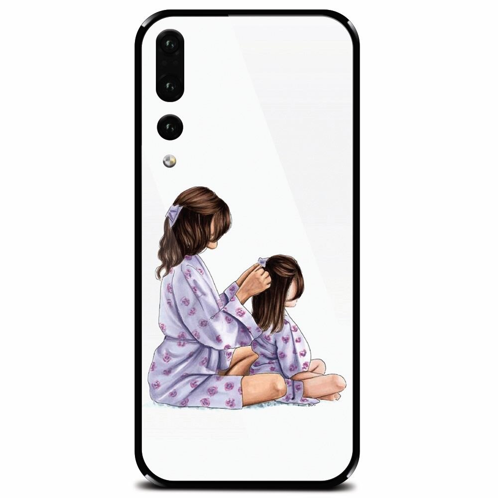 Husa din sticla securizata pentru Huawei P20 Pro, Girls Time