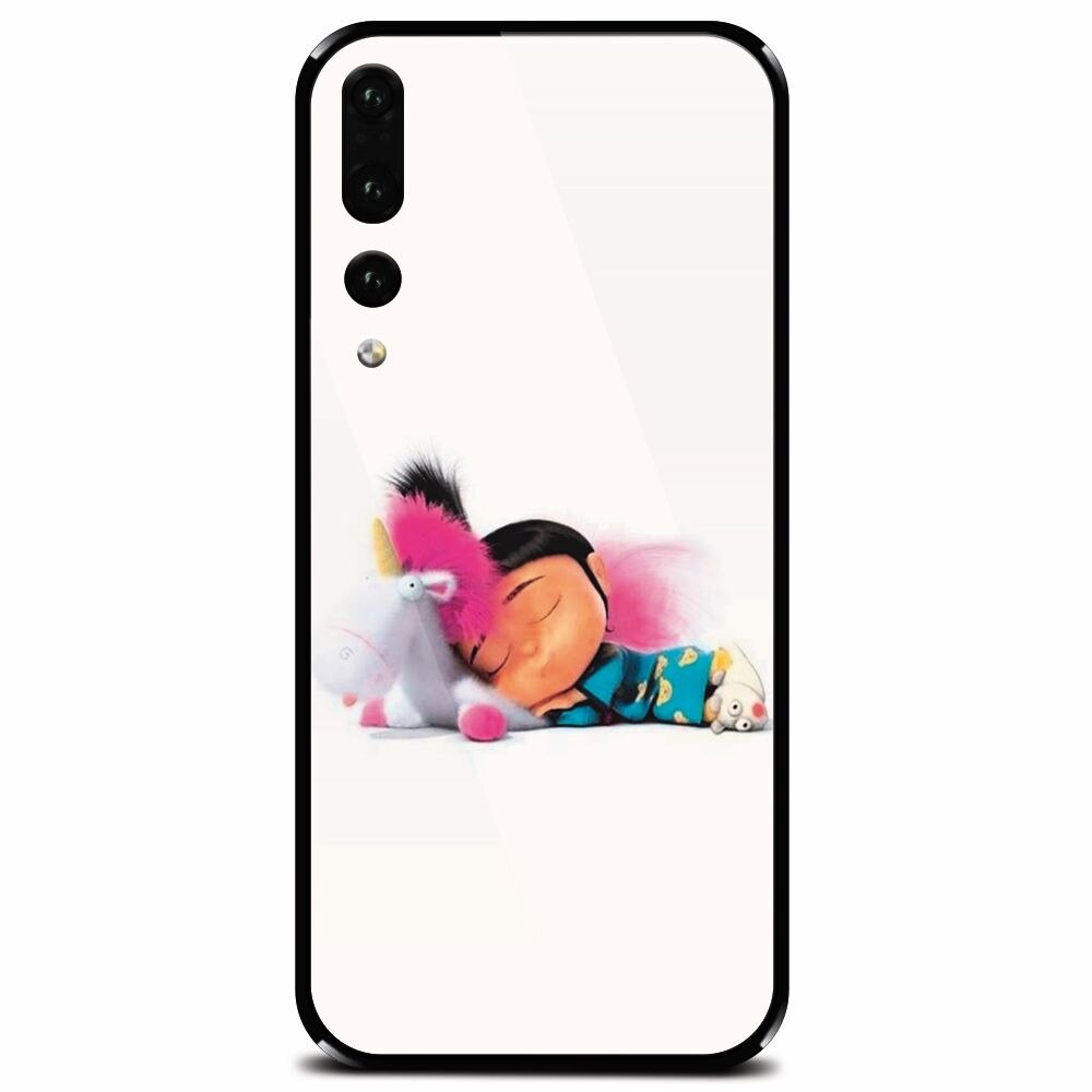 Husa din sticla securizata pentru Huawei P20 Pro, Cute Pony Love