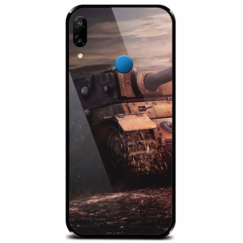 Husa din sticla securizata pentru Huawei P20 Lite, ARL Tank Of Military