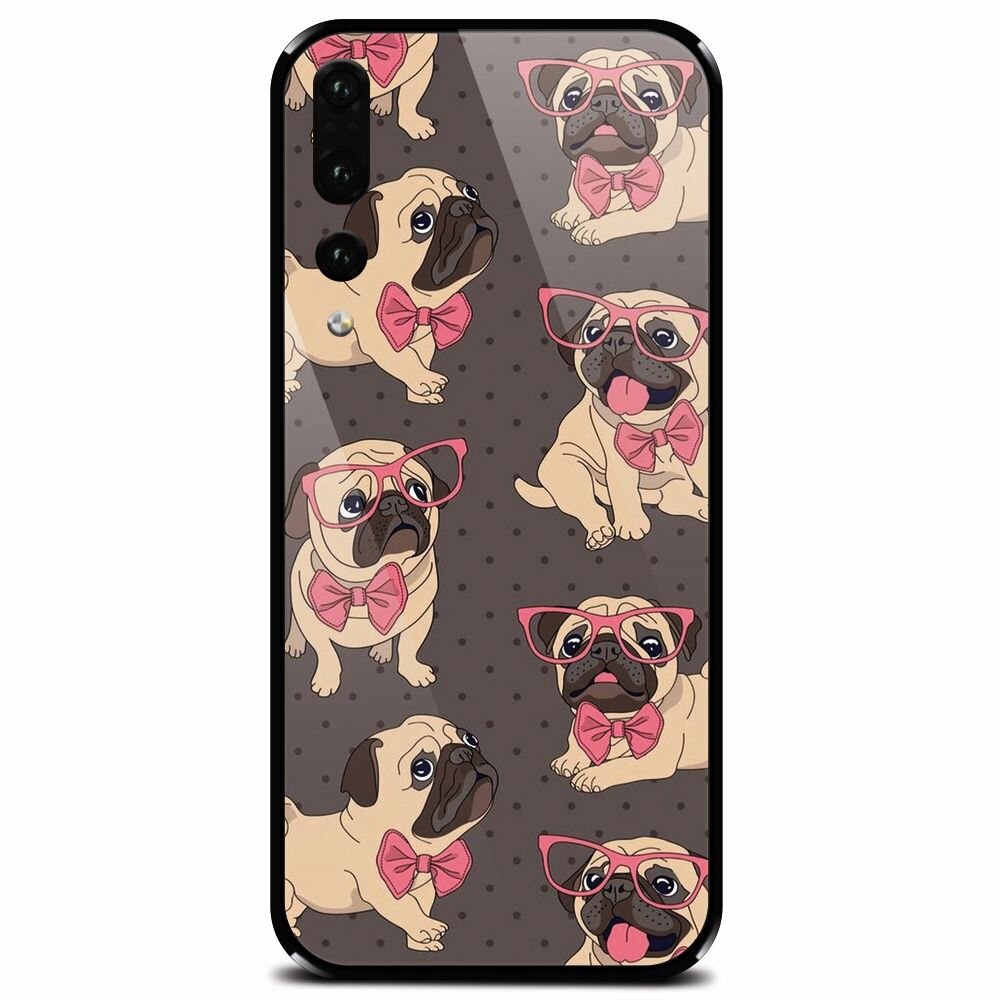Husa din sticla securizata pentru Huawei P20 Pro, Pretty Puppy
