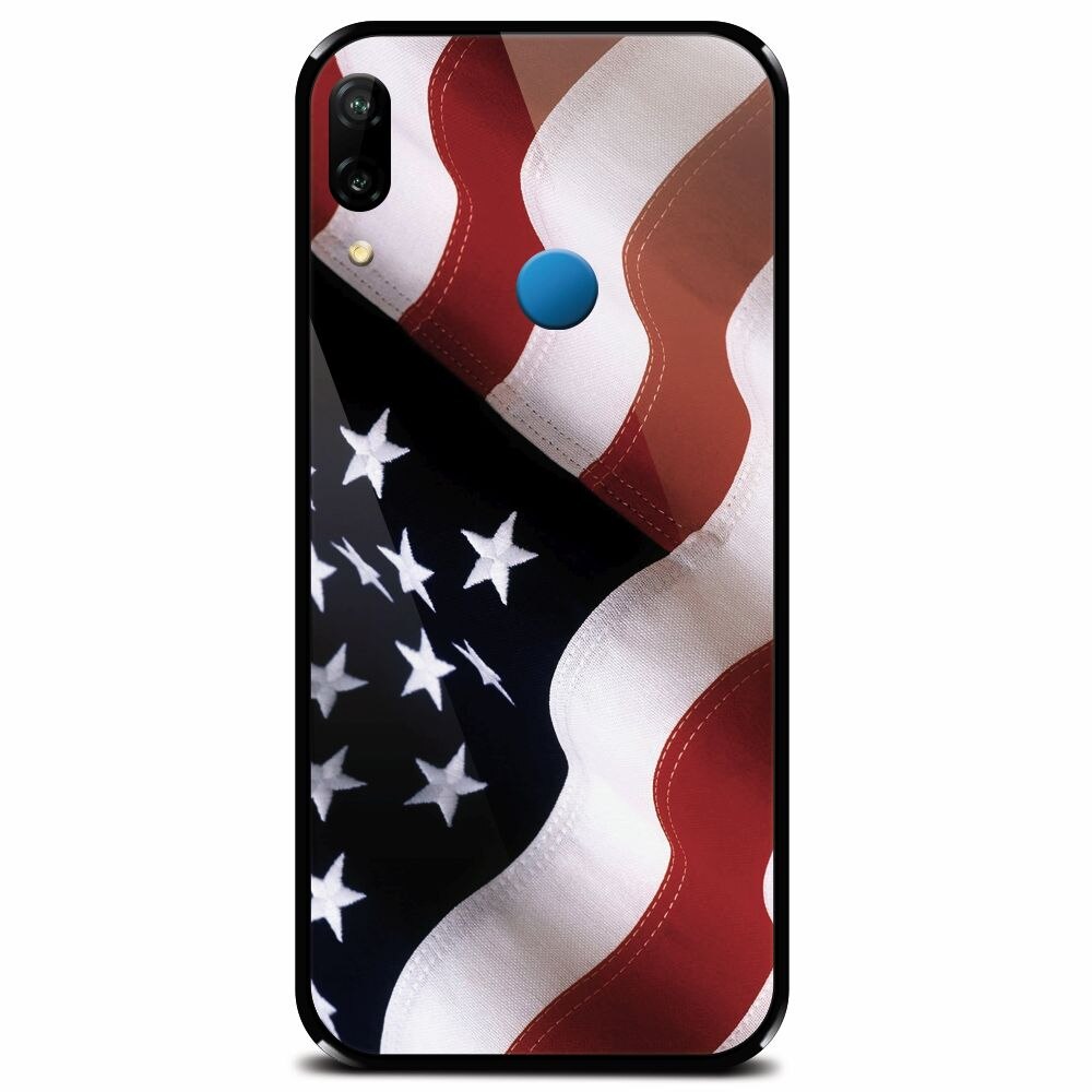 Husa din sticla securizata pentru Huawei P20 Lite, American