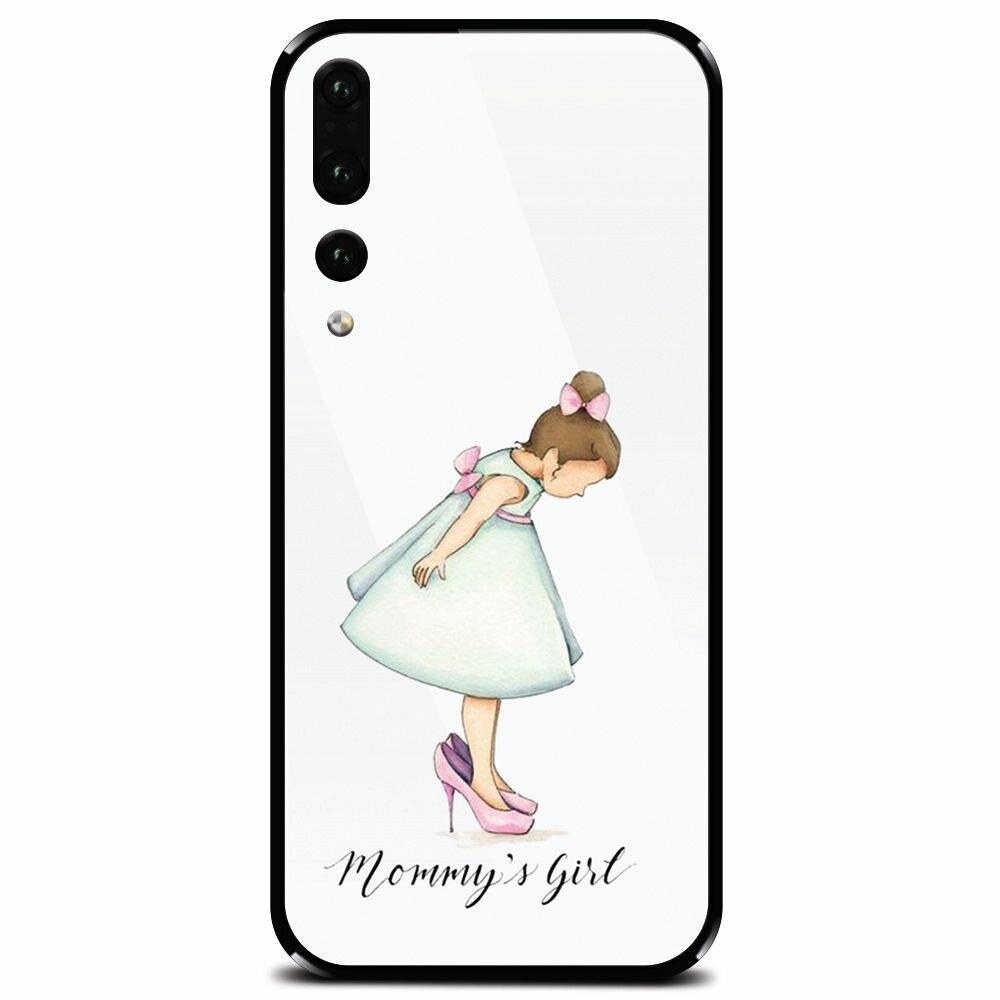 Husa din sticla securizata pentru Huawei P20 Pro, Mommy's Girl