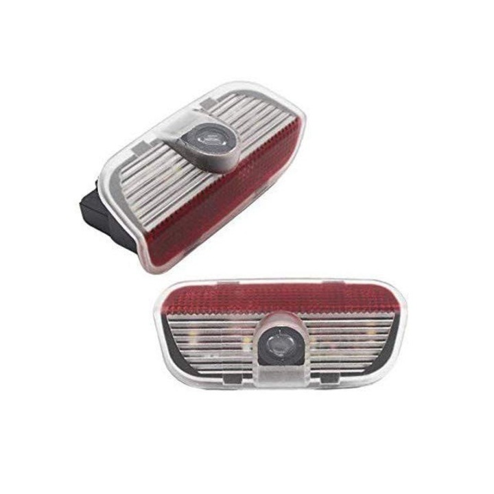 Lumini de usi LED Logo VW dedicate, 2bucati/set