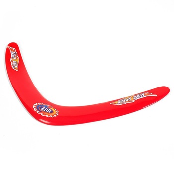 Disc zburator, model bumerang, 26 cm, rosu Disc zburator, model bumerang, 26 cm, rosu