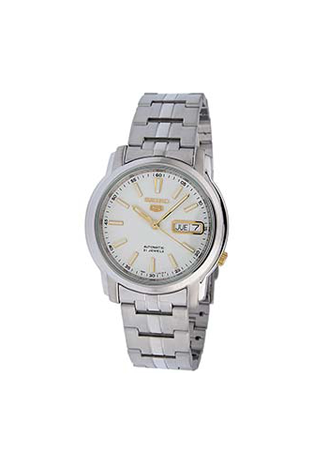 Seiko, Ceas analog automatic din otel inoxidabil, Argintiu