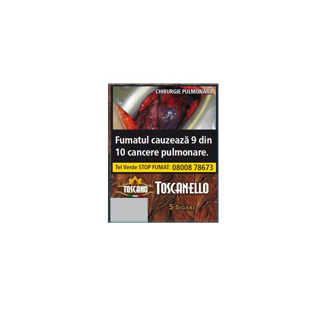 Tigari de foi, Toscano, Toscanello Regular, 5 buc