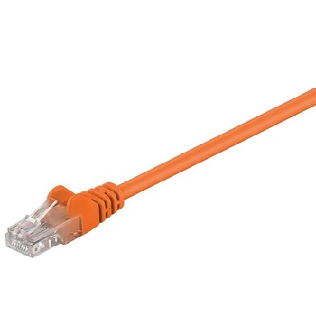 Cablu UTP mufat CAT 5 orange 15m, Goobay Cablu UTP mufat CAT 5 orange 15m, Goobay