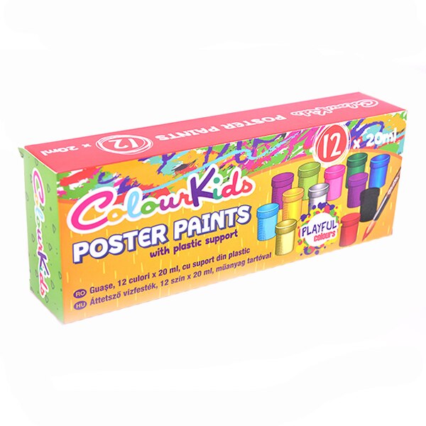 Set 12 Guase ColourKids 20ml cutie plastic