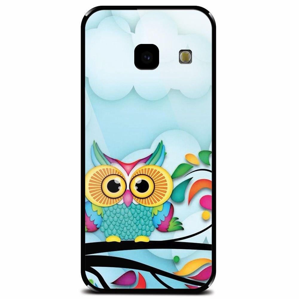Husa din sticla securizata pentru Samsung Galaxy J4 Plus, Owl 102