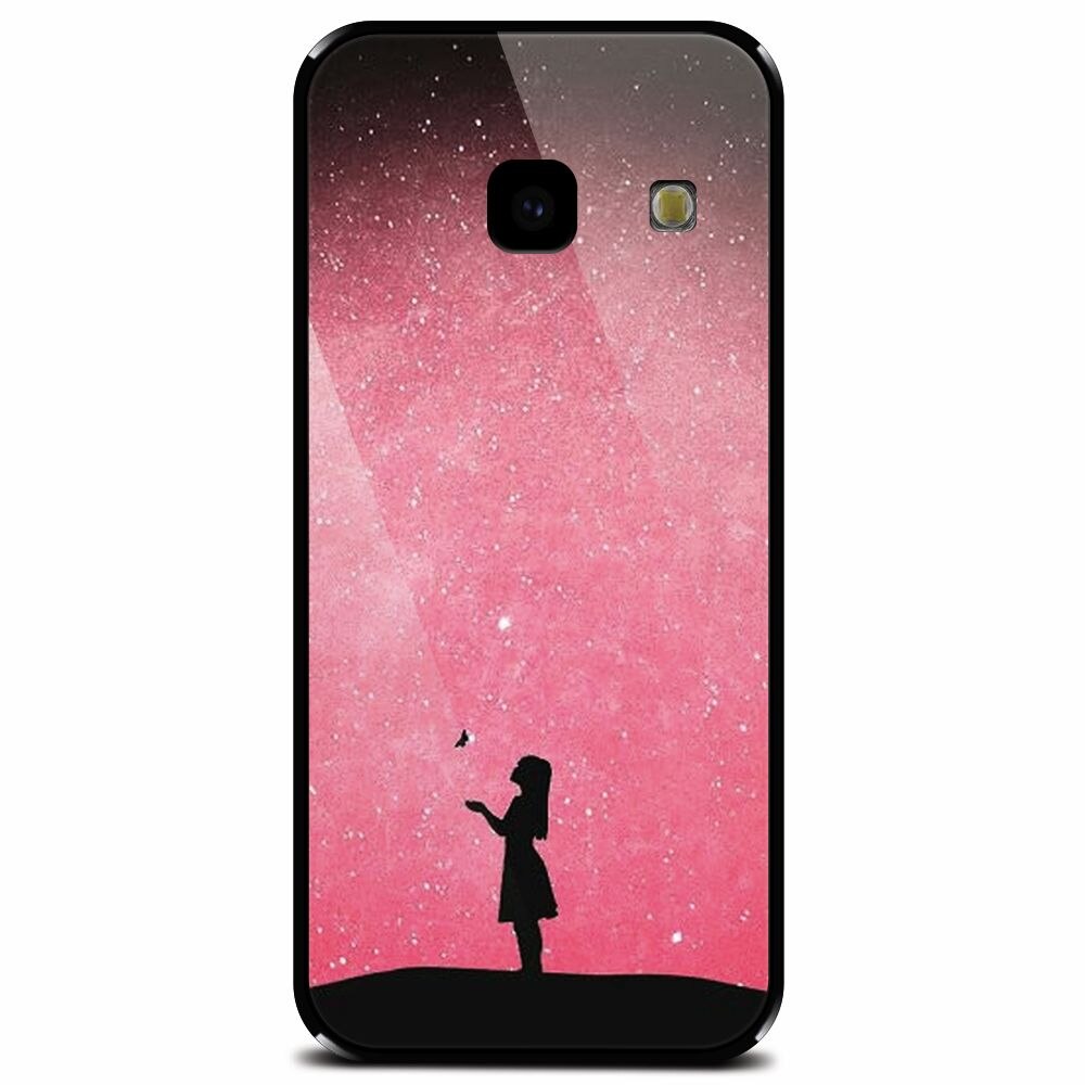 Husa din sticla securizata pentru Samsung Galaxy J4 Plus, Love 005