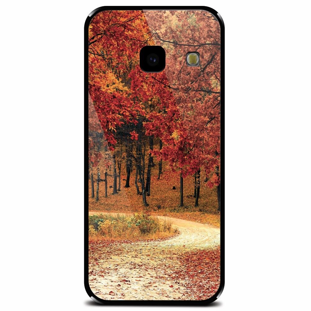 Husa din sticla securizata pentru Samsung Galaxy J4 Plus, Autumn