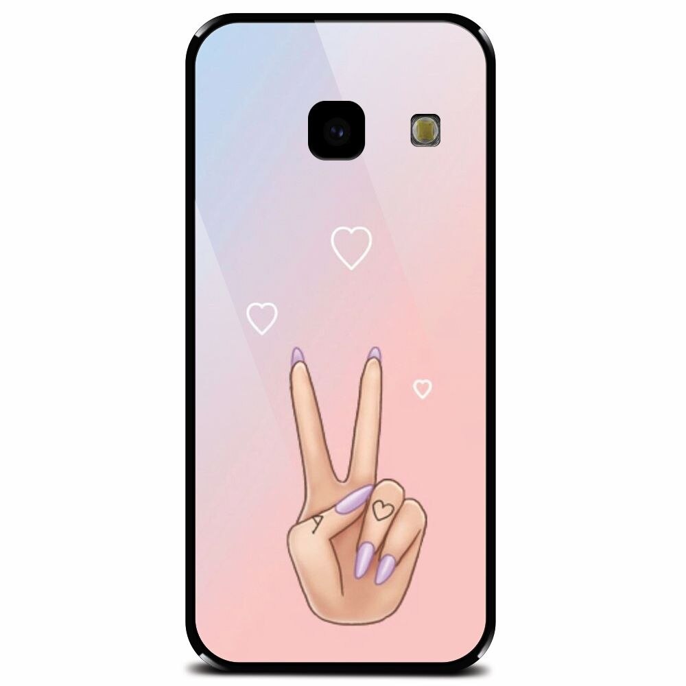 Husa din sticla securizata pentru Samsung Galaxy J4 Plus, Victory Love