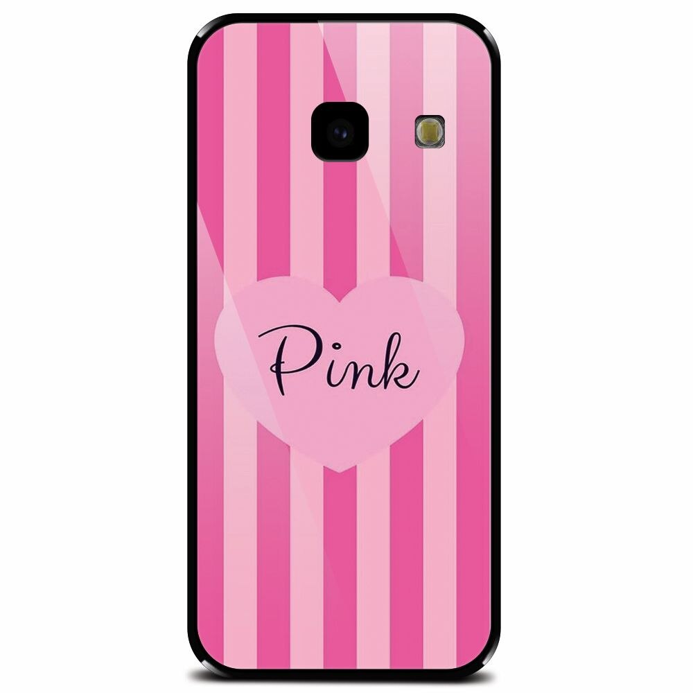 Husa din sticla securizata pentru Samsung Galaxy J4 Plus, Pink
