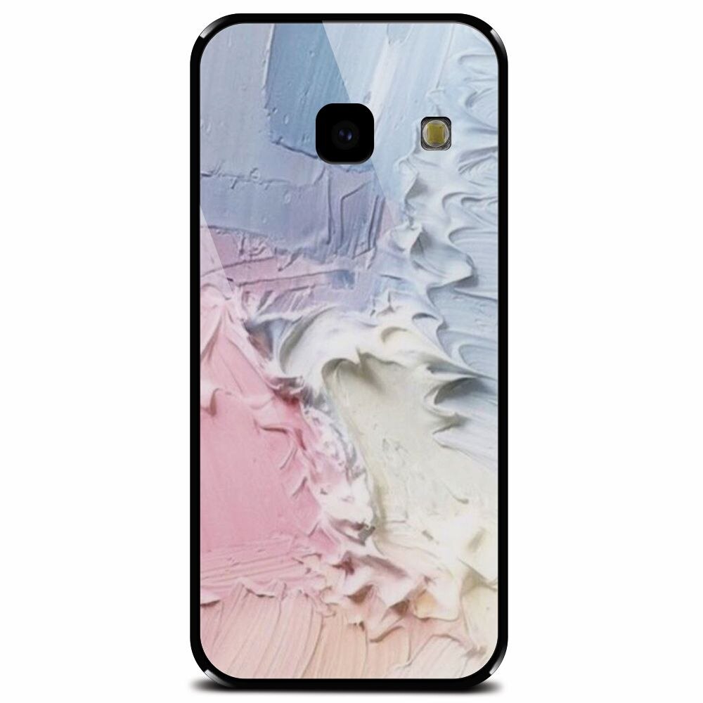 Husa din sticla securizata pentru Samsung Galaxy J4 Plus, Paint