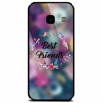 Husa din sticla securizata pentru Samsung Galaxy J4 Plus, Best Friends 101 Husa din sticla securizata pentru Samsung Galaxy J4 Plus, Best Friends 101