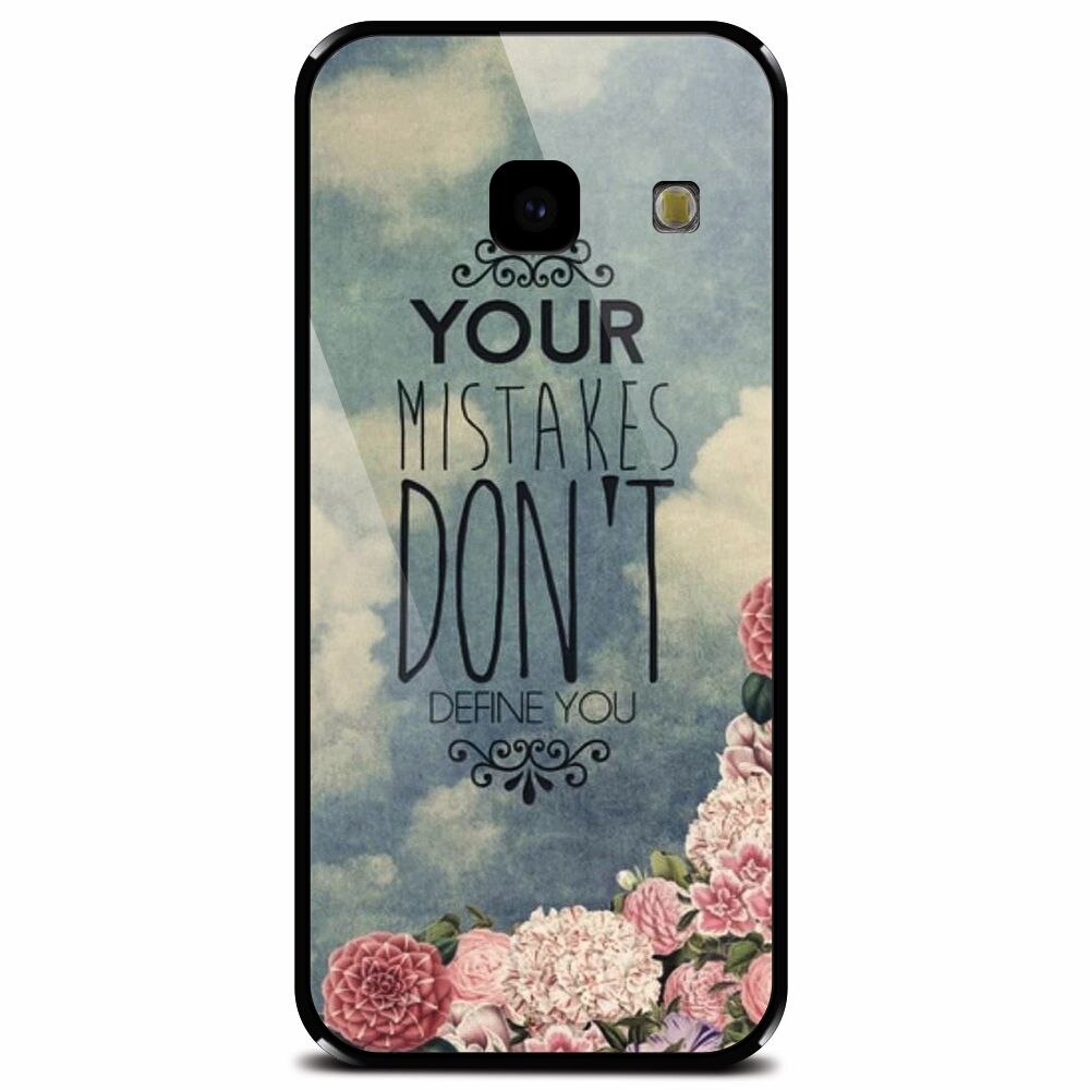 Husa din sticla securizata pentru Samsung Galaxy J4 Plus, Your Mistakes Dont Define You