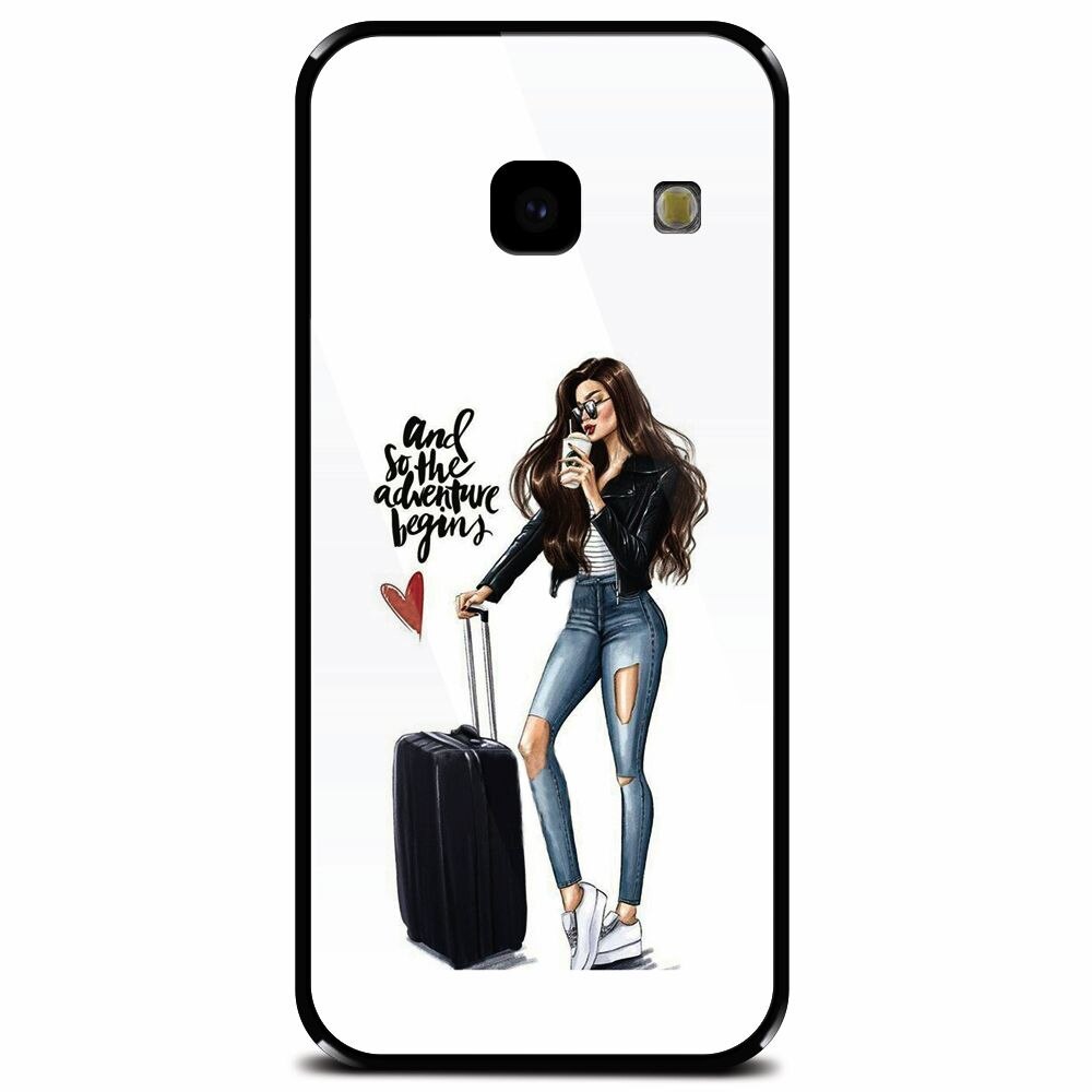 Husa din sticla securizata pentru Samsung Galaxy J4 Plus, And So The Adventure Begins