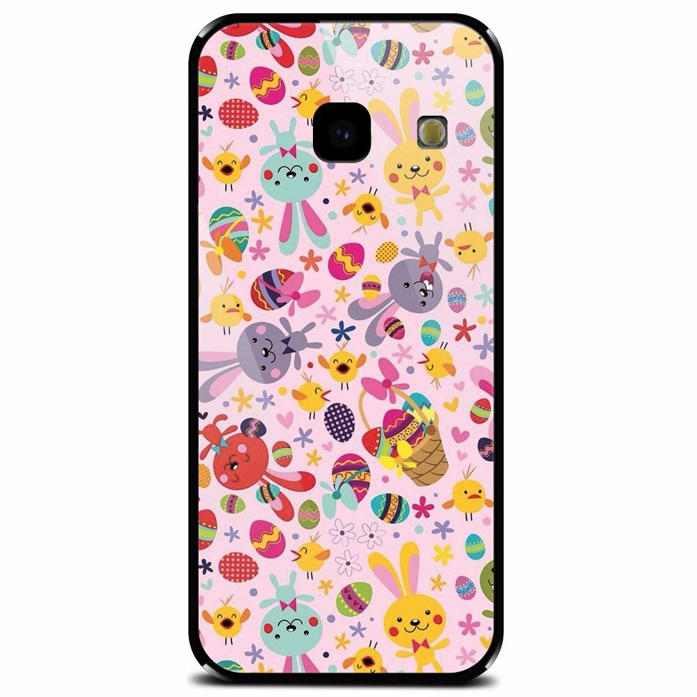 Husa din sticla securizata pentru Samsung Galaxy J4 Plus, Fun Easter Egg