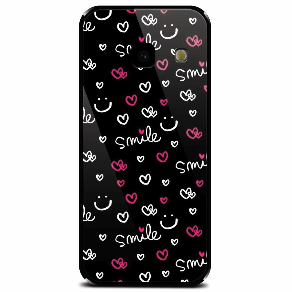 Husa din sticla securizata pentru Samsung Galaxy J4 Plus, Smile 101