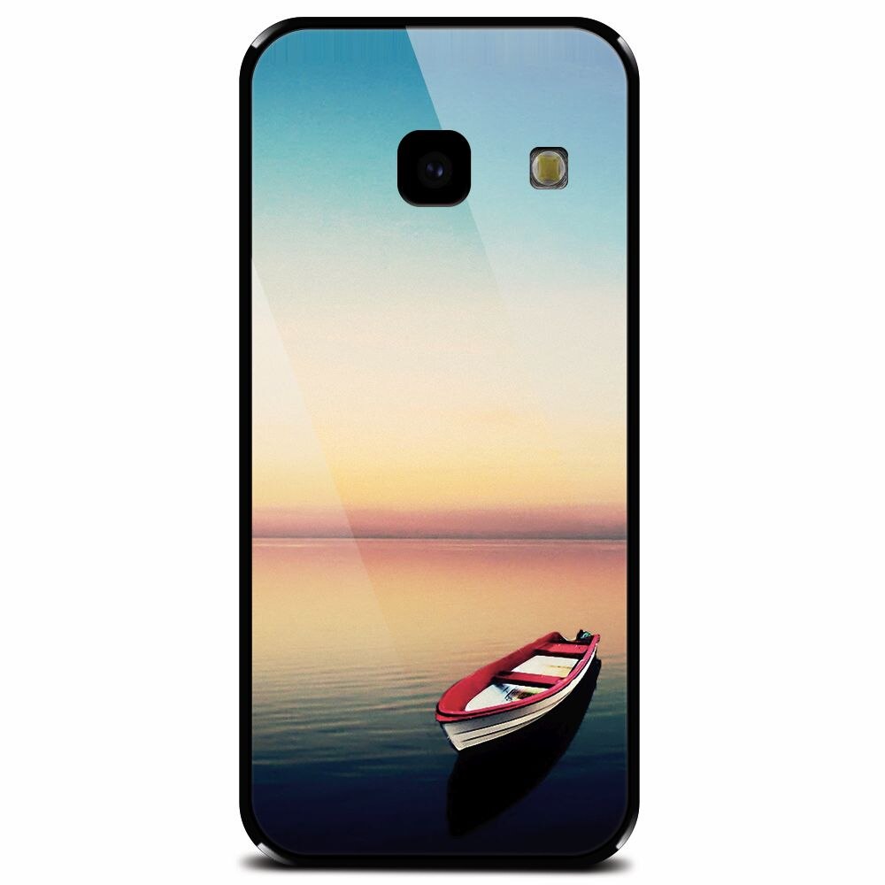 Husa din sticla securizata pentru Samsung Galaxy J4 Plus, Abstract 105