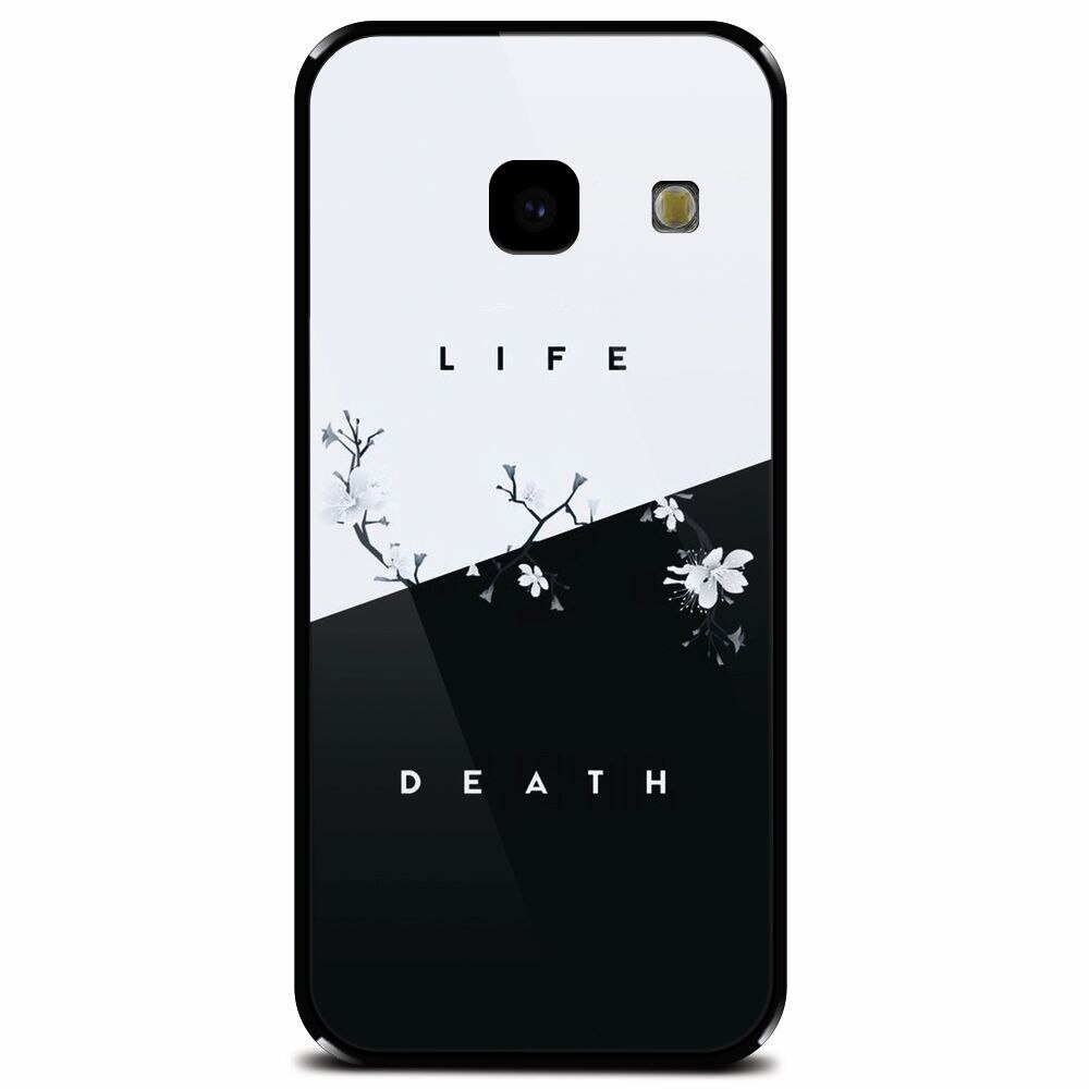Husa din sticla securizata pentru Samsung Galaxy J4 Plus, Life Vs Death