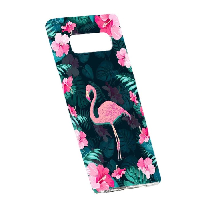 Husa de protectie Flamingo, Floral pentru Samsung Galaxy Note 9, rezistenta la uzura, anti-alunecare, din silicon Premium, 247