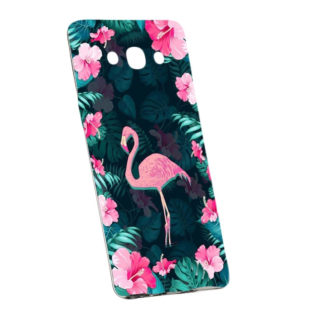 Husa de protectie Flamingo, Floral pentru Samsung Galaxy J3 2016, rezistenta la uzura, anti-alunecare, din silicon Premium, 247