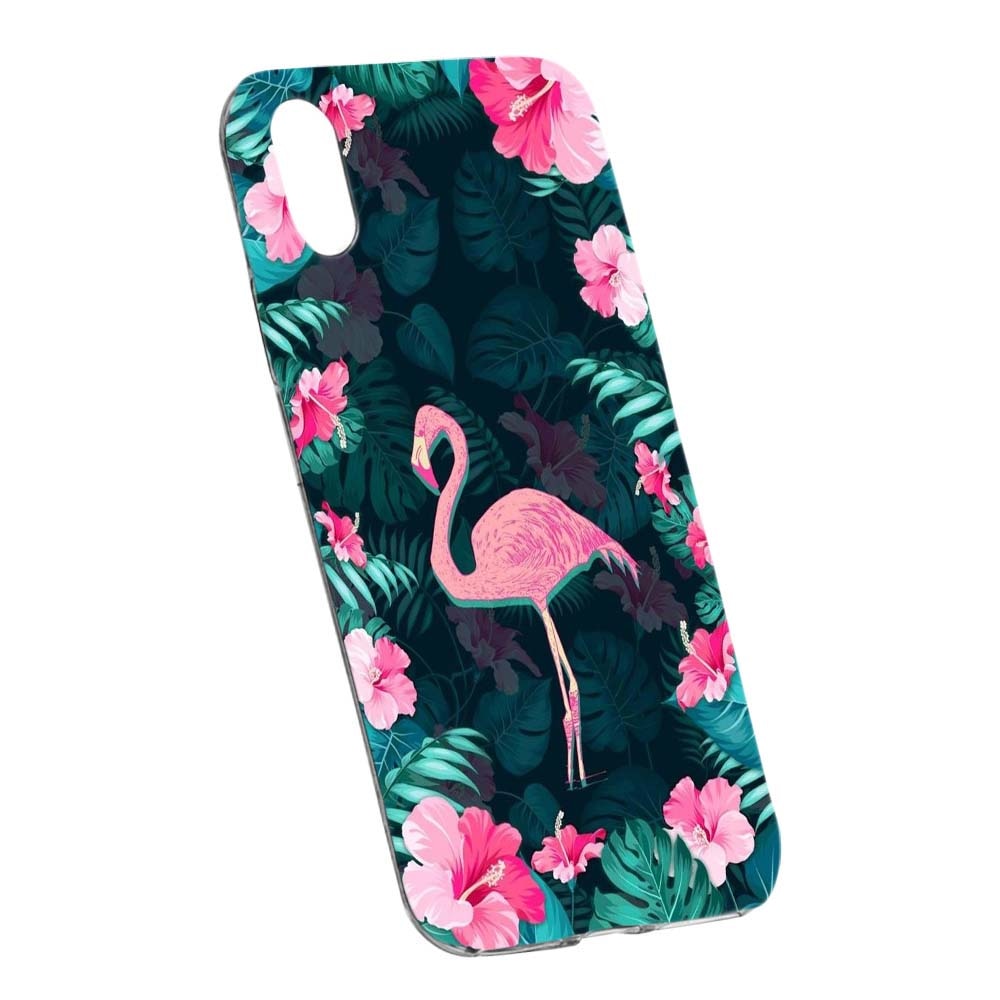 Husa de protectie Flamingo, Floral pentru Xiaomi Mi A2 / Mi 6X, rezistenta la uzura, anti-alunecare, din silicon Premium, 247