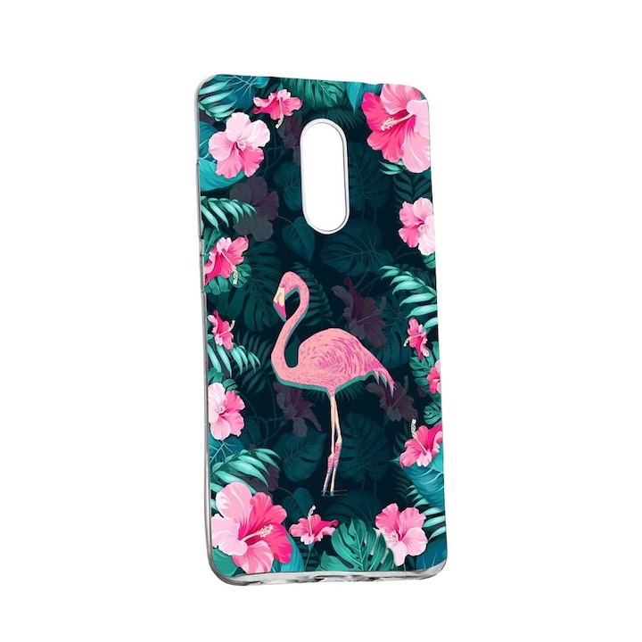 Flamingo Floral Nokia 7 Устойчив на износване противоплъзгащ премиум силиконов защитен калъф 247
