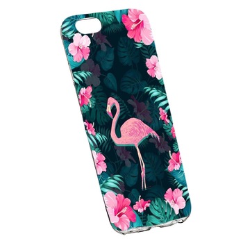 Husa de protectie Flamingo, Floral pentru Xiaomi Redmi 6A, rezistenta la uzura, anti-alunecare, din silicon Premium, 247 Husa de protectie Flamingo, Floral pentru Xiaomi Redmi 6A, rezistenta la uzura, anti-alunecare, din silicon Premium, 247