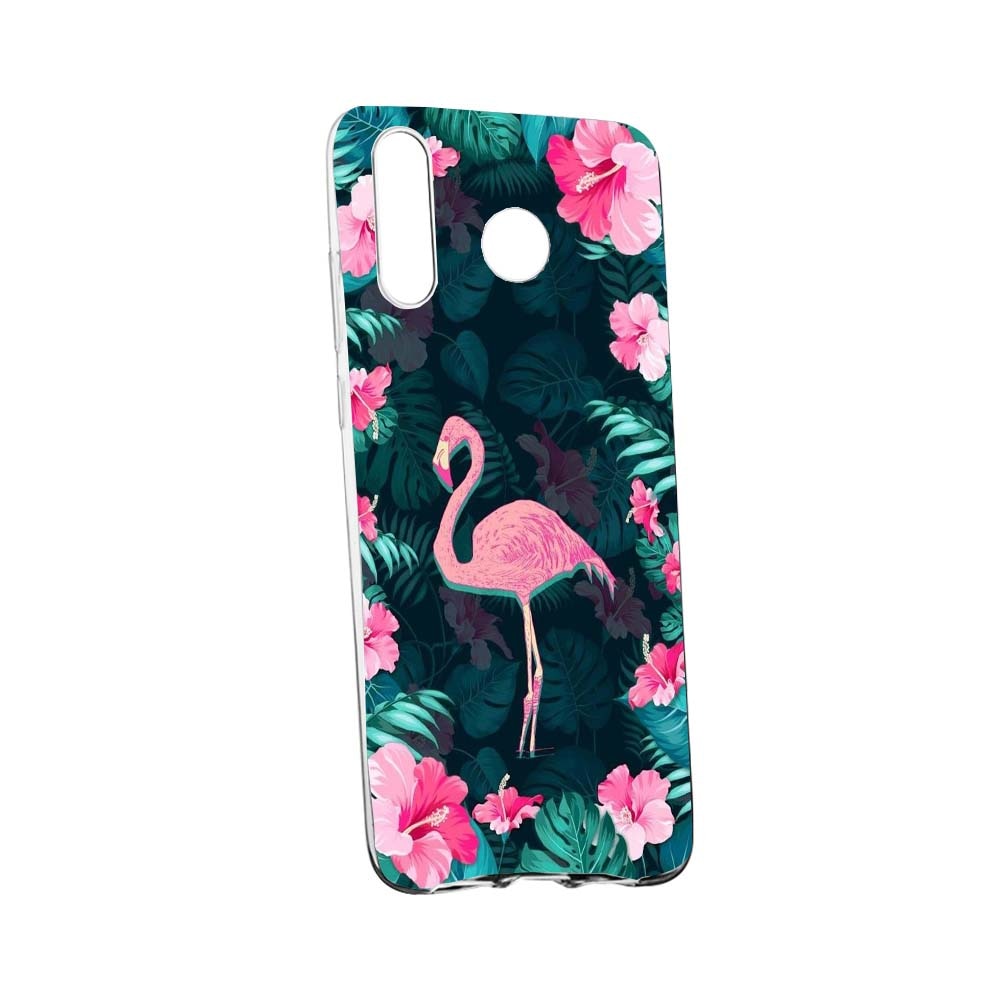 Husa de protectie Flamingo, Floral pentru Samsung Galaxy M20, rezistenta la uzura, anti-alunecare, din silicon Premium, 247
