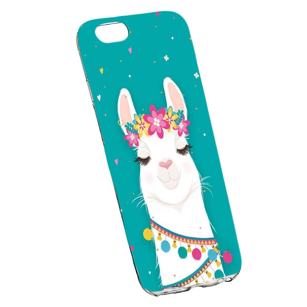 Husa de protectie Lovely Lama pentru Apple iPhone 6 Plus / 6S Plus, rezistenta la uzura, anti-alunecare, din silicon Premium, 248