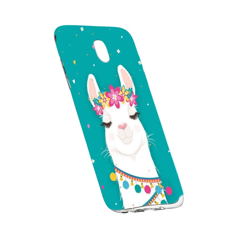 Husa de protectie Lovely Lama pentru Samsung Galaxy J3 2017, rezistenta la uzura, anti-alunecare, din silicon Premium, 248