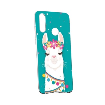 Husa de protectie Lovely Lama pentru Huawei P30 Lite, rezistenta la uzura, anti-alunecare, din silicon Premium, 248 Husa de protectie Lovely Lama pentru Huawei P30 Lite, rezistenta la uzura, anti-alunecare, din silicon Premium, 248