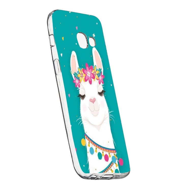 Husa de protectie Lovely Lama pentru Samsung Galaxy J4 Plus 2018, rezistenta la uzura, anti-alunecare, din silicon Premium, 248