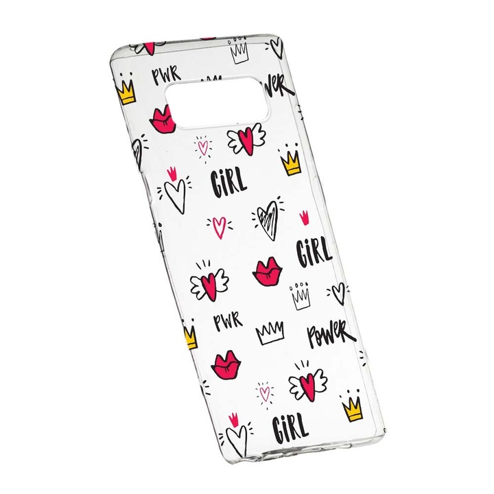 Husa de protectie Girl Power pentru Samsung Galaxy Note 9, rezistenta la uzura, anti-alunecare, din silicon Premium, 249